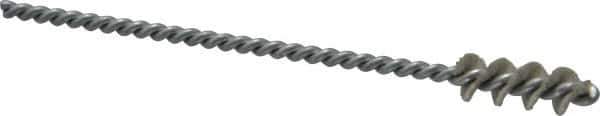 Osborn - 0.385" Diam Helical Nylon Tube Brush - 1" Brush Length, 5" OAL, 0.152" Diam Shank - Exact Industrial Supply