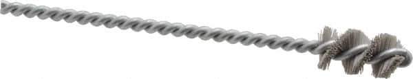 Osborn - 0.515" Diam Helical Nylon Tube Brush - 1" Brush Length, 5" OAL, 0.169" Diam Shank - Exact Industrial Supply