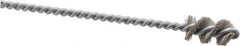 Osborn - 0.515" Diam Helical Nylon Tube Brush - 1" Brush Length, 5" OAL, 0.169" Diam Shank - Exact Industrial Supply