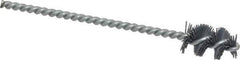 Osborn - 0.64" Diam Helical Nylon Tube Brush - 1" Brush Length, 5" OAL, 0.169" Diam Shank - Exact Industrial Supply