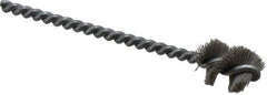 Osborn - 0.765" Diam Helical Nylon Tube Brush - 1" Brush Length, 5" OAL, 0.228" Diam Shank - Exact Industrial Supply