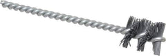 Osborn - 0.89" Diam Helical Nylon Tube Brush - 1" Brush Length, 5" OAL, 0.228" Diam Shank - Exact Industrial Supply