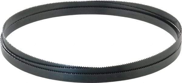 Starrett - 10 TPI, 7' 5" Long x 1/2" Wide x 0.025" Thick, Welded Band Saw Blade - Carbon Steel, Toothed Edge, Raker Tooth Set, Flexible Back, Contour Cutting - Exact Industrial Supply