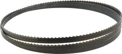 Starrett - 4 TPI, 7' 9-1/2" Long x 1/2" Wide x 0.025" Thick, Welded Band Saw Blade - Carbon Steel, Toothed Edge, Raker Tooth Set, Flexible Back, Contour Cutting - Exact Industrial Supply