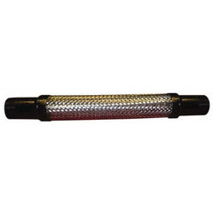 Made in USA - 14" OAL, 3" ID, 310 Max psi, Flexible Metal Hose Assembly - Exact Industrial Supply