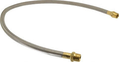 Made in USA - 48" OAL, 5/8" ID, 1,200 Max psi, Flexible Metal Hose Assembly - Exact Industrial Supply