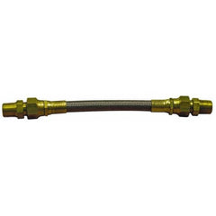 Made in USA - 48" OAL, 1/4" ID, 3,000 Max psi, Flexible Metal Hose Assembly - Exact Industrial Supply