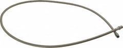 Made in USA - 48" OAL, 3/16" ID, 3,000 Max psi, Flexible Metal Hose Assembly - Exact Industrial Supply