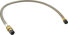 Made in USA - 48" OAL, 5/8" ID, 1,200 Max psi, Flexible Metal Hose Assembly - Exact Industrial Supply