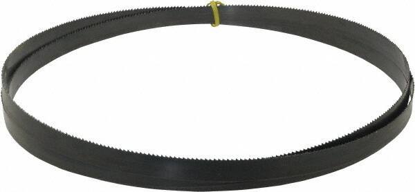 Starrett - 8 TPI, 10' 8" Long x 3/4" Wide x 0.032" Thick, Welded Band Saw Blade - Carbon Steel, Toothed Edge, Raker Tooth Set, Flexible Back, Contour Cutting - Exact Industrial Supply