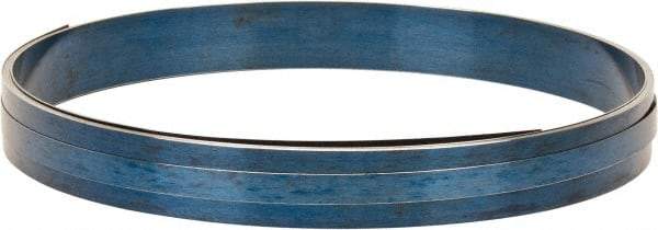 Value Collection - 0.015 Inch Thick x 1-1/4 Inch Wide x 13 Ft. Long, Spring Steel Coil - 1095 Blue Tempered Steel - Exact Industrial Supply