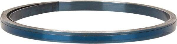 Value Collection - 1/8 Inch Thick x 1/2 Inch Wide x 118 Ft. Long, Spring Steel Coil - 1075 Blue Tempered Steel - Exact Industrial Supply