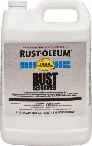 Rust-Oleum - 1 Gal Rust Converter - 590 to 1,175 Sq Ft/Gal Coverage, 40 min Tack Free Dry Time, 1 hr Full Dry Time - Exact Industrial Supply