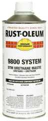 Rust-Oleum - 1 Gal Gloss Alumi-NON Urethane Mastic - 162 to 274 Sq Ft/Gal Coverage, <340 g/L VOC Content, Direct to Metal - Exact Industrial Supply