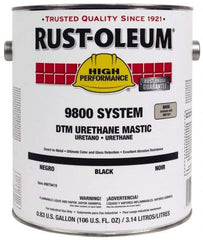 Rust-Oleum - 1 Gal Gloss Navy Gray Urethane Mastic - 162 to 274 Sq Ft/Gal Coverage, <340 g/L VOC Content, Direct to Metal - Exact Industrial Supply