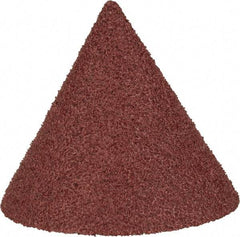 Superior Abrasives - 1-1/2" Diam 60 Grit 60° Included Angle Cone Center Lap - Aluminum Oxide, Medium Grade, Lock Nut Mount - Exact Industrial Supply