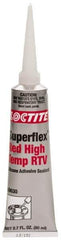 Loctite - 80 mL Tube Red RTV Silicone Joint Sealant - 30 min Tack Free Dry Time, 24 hr Full Cure Time, Series 135 - Exact Industrial Supply