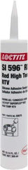 Loctite - 300 mL Cartridge Red RTV Silicone Joint Sealant - 30 min Tack Free Dry Time, 24 hr Full Cure Time, Series 198 - Exact Industrial Supply