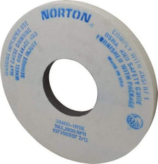 Norton - 14" Diam x 5" Hole x 1" Thick, H Hardness, 60 Grit Surface Grinding Wheel - Aluminum Oxide, Type 1, Medium Grade, 1,800 Max RPM, Vitrified Bond, No Recess - Exact Industrial Supply