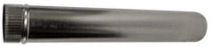 Made in USA - 3" ID, Galvanized Round Pipe - 24" Long, 26 Gage - Exact Industrial Supply