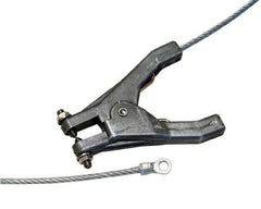Hubbell Workplace - 19 AWG, 3 Ft., Hand Clamp, Terminal, Grounding Cable with Clamps - Noninsulated - Exact Industrial Supply