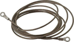 Hubbell Workplace - 19 AWG, 10 Ft., Terminal, Grounding Cable with Clamps - Noninsulated, Includes (2) 1/4 Inch Terminals - Exact Industrial Supply