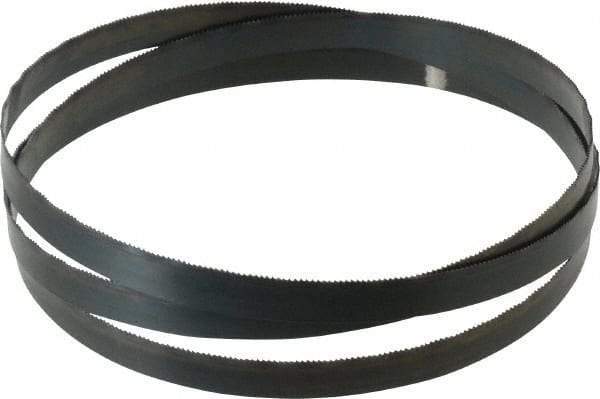 Starrett - 18 TPI, 5' Long x 1/2" Wide x 0.025" Thick, Welded Band Saw Blade - Carbon Steel, Toothed Edge, Wavy Tooth Set, Flexible Back, Contour Cutting - Exact Industrial Supply