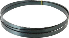 Starrett - 8 TPI, 9' Long x 3/4" Wide x 0.032" Thick, Welded Band Saw Blade - Carbon Steel, Toothed Edge, Raker Tooth Set, Flexible Back, Contour Cutting - Exact Industrial Supply