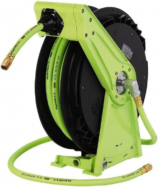 Legacy - 50' Spring Retractable Hose Reel - 300 psi, Hose Included - Exact Industrial Supply