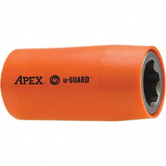 Apex - 1/2" Drive, Square Drive Socket - 3.28" OAL - Exact Industrial Supply