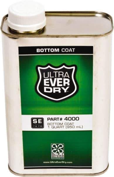 UltraTech - 1 Qt Metal Can Semi-Flat White Acrylic Coating - Approximately 250 Sq Ft/Gal Coverage, 528 g/L VOC Content, Direct to Metal - Exact Industrial Supply