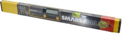 Smart Tool - 24" Long 2 Vial Box Beam Level - Aluminum, Silver, 1 Level & 1 Plumb Vials - Exact Industrial Supply