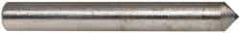Made in USA - 1" Long x 1/8" Shank Diam Single Point Diamond Dresser - 90° Included Angle - Exact Industrial Supply