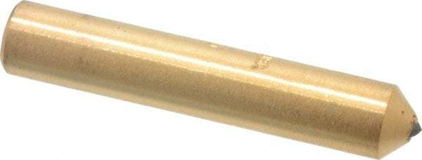 Norton - 1/4 Carat Single Point Diamond Dresser - 2" Long x 3/8" Shank Diam, Contains 3 Stones - Exact Industrial Supply