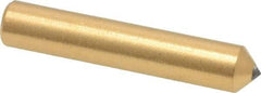 Norton - 1/3 Carat Single Point Diamond Dresser - 2" Long x 3/8" Shank Diam, Contains 3 Stones - Exact Industrial Supply