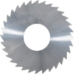 Made in USA - 1-3/4" Diam x 1/16" Blade Thickness x 5/8" Arbor Hole Diam, 32 Tooth Slitting and Slotting Saw - Arbor Connection, Solid Carbide, Concave Ground - Exact Industrial Supply