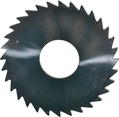 Made in USA - 1-1/2" Diam x 1/16" Blade Thickness x 1/2" Arbor Hole Diam, 32 Tooth Slitting and Slotting Saw - Arbor Connection, Uncoated, Solid Carbide, Concave Ground - Exact Industrial Supply