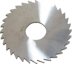 Made in USA - 1-3/4" Diam x 1/16" Blade Thickness x 1/2" Arbor Hole Diam, 32 Tooth Slitting and Slotting Saw - Arbor Connection, Solid Carbide, Concave Ground - Exact Industrial Supply