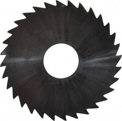 Made in USA - 1-3/4" Diam x 0.0313" Blade Thickness x 1/2" Arbor Hole Diam, 32 Tooth Slitting and Slotting Saw - Arbor Connection, Uncoated, Solid Carbide, Concave Ground - Exact Industrial Supply