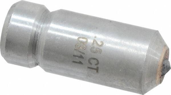 Made in USA - 1/4 Carat Single Point Diamond Dresser - 1-1/8" Long x 7/16" Shank Diam - Exact Industrial Supply