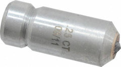 Made in USA - 1/4 Carat Single Point Diamond Dresser - 1-1/8" Long x 7/16" Shank Diam - Exact Industrial Supply