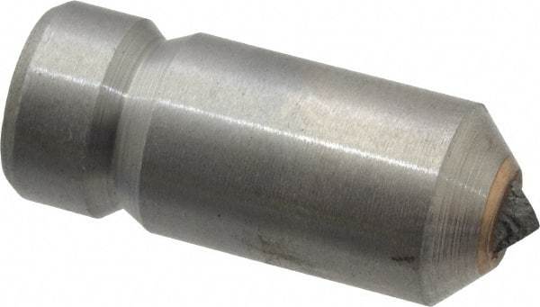 Made in USA - 1/2 Carat Single Point Diamond Dresser - 1-1/8" Long x 7/16" Shank Diam - Exact Industrial Supply