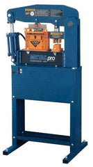 Metalpro - 3-3/4" Throat Depth, 40 Ton Punch Pressure, Ironworker - 3/4 hp, 1 Phase, 110 Volts, 30" Wide x 55-1/4" High x 24" Deep - Exact Industrial Supply