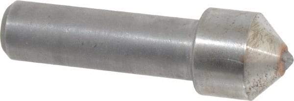 Made in USA - 3/4 Carat Single Point Diamond Dresser - 1-1/2" Long x 7/16" Shank Diam, 5/8" Diam x 5/8" Thick Head - Exact Industrial Supply