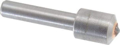 Made in USA - 1/2 Carat Single Point Diamond Dresser - 1-1/8" Long x 1/4" Shank Diam, 7/16" Diam x 5/8" Thick Head - Exact Industrial Supply