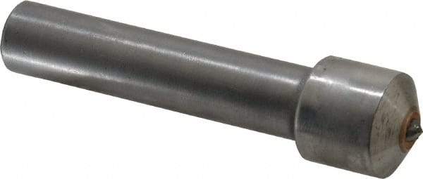Made in USA - 1/2 Carat Single Point Diamond Dresser - 2" Long x 7/16" Shank Diam, 5/8" Diam x 5/8" Thick Head - Exact Industrial Supply