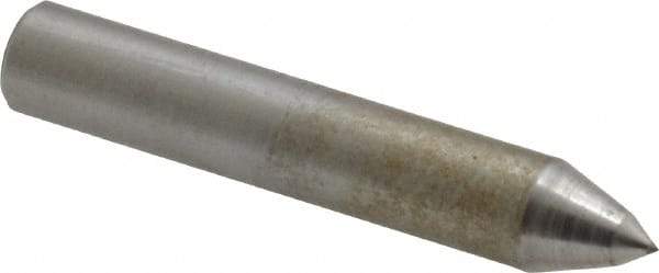 Made in USA - 1-1/2" Long x 1/4" Shank Diam Single Point Diamond Dresser - 70° Included Angle - Exact Industrial Supply
