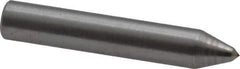 Made in USA - 1-1/2" Long x 1/4" Shank Diam Single Point Diamond Dresser - 90° Included Angle - Exact Industrial Supply