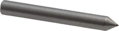 Made in USA - 1" Long x 1/8" Shank Diam Single Point Diamond Dresser - 60° Included Angle - Exact Industrial Supply