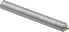 Made in USA - 1" Long x 1/8" Shank Diam Single Point Diamond Dresser - 90° Included Angle - Exact Industrial Supply